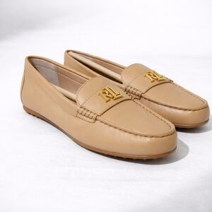 Lauren Ralph Lauren Barnsbury Loafer Tan Leather  9.5